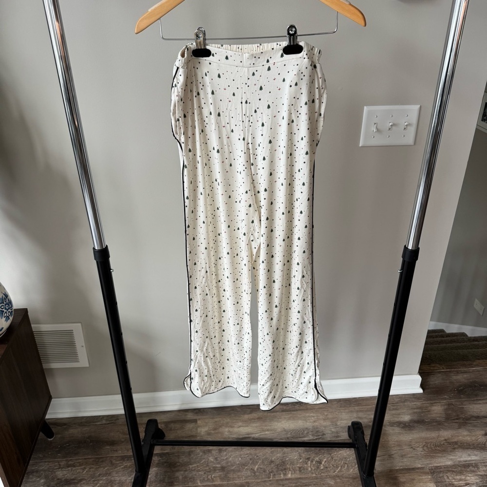Tommy John Christmas Tree and Starry White Pajama Pull-On Pants - Super Soft - Picture 7 of 8